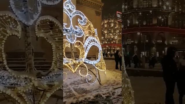 Новогодняя Театральная площадь. Москва.