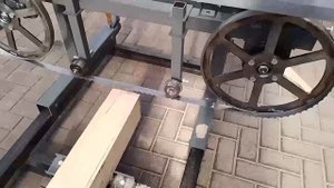 Ленточная пилорама с электродвигателем 5,5 кВт