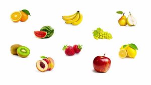 Фрукты и ягоды. Часть 1. Обучалка для детей малого возраста