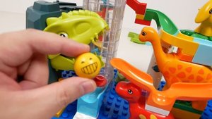 Увлекательная игра «Конструктор» ☆ ASMR Туннель динозавров и курс динозавров