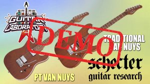 Электрогитары SCHECTER PT VAN NUYS GNAT ASH и TRADITIONAL VAN NUYS GNAT ASH - демонстрация звучания