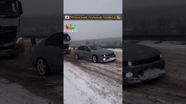 Mitsubishi тащит тягач 💪