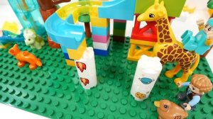 Увлекательная горка ЛЕГО  ☆ Marble Run  ASMR - подъёмник и ледяная горка