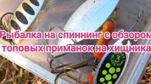 Рыбалка на спиннинг . Обзор уловистых приманок для спиннинга . Рыбалка на реке . Рыбалка 2024 .Рыбак