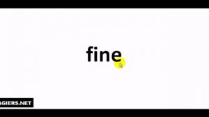 Как произносится  # fine