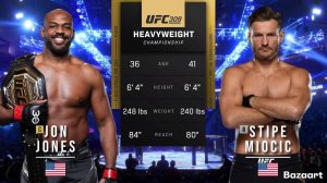 ДЖОН ДЖОНС ПРОТИВ СТИПА МИОЧИЧА ПОЛНЫЙ БОЙ UFC 309