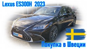 Покупка и пригон авто из Европы (Скандинавия, Швеция). Lexus ES300H 2023 г.в.