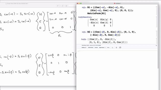 Mathematica derivation of geographic rotation matrix смотреть онлайн