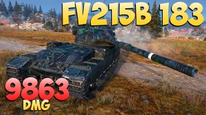 FV215b 183 - 4 Фрагов 9.8K Урона - Нереальный! - Мир Танков