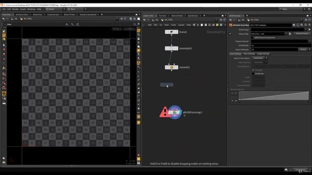 Create foliage for game with Houdini - 02: Meshes from bitmap with the trace node