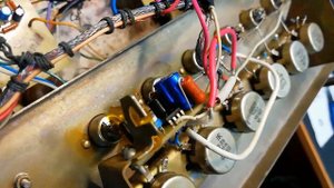 Усилитель трансляционный с АРУ (схема Дорофеева)/ выходной уровень 120В - 100Вт/ самодельный