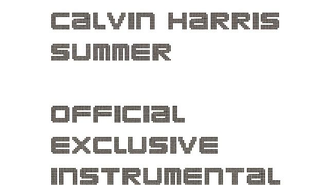 Calvin Harris - Summer (Official Instrumental)