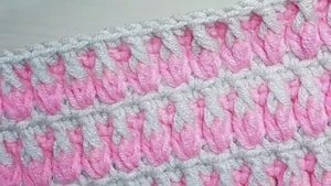 Красивый, плотный узор крючком для пледа - Вязание крючком