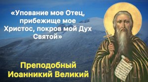 Преподобный Иоанникий Великий