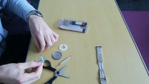 Casio MTP-1303 dress watch battery and strap change
