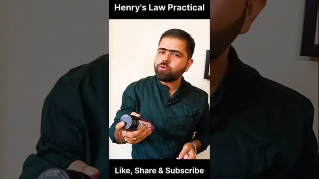 Henry's Law Best Explanation + Practical | #experiment #experiments #experimentking