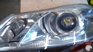 Мощный свет от Bi-Led на Skoda Octavia a5