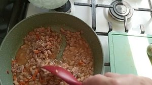 Каша Булгур с тушенкой в мультиварке