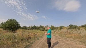 Тестим дрона в солнечную погоду