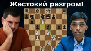 Разгром в защите Нимцовича! Р.Прагнанандха - В.Бологан WR Chess Masters Cup 2024 ｜ Шахматы