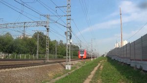Два поезда ТЭП70БС с 2-х тепловозом ТЭП70БС и литерным поездом и ЭС2Г-089+ЭС2Г-088 Ласточка