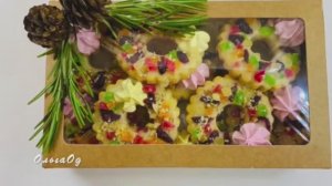 Коробочка вкусного печенья. Новогодний подарок близким и коллегам.  Быстро, просто, бюджетно.