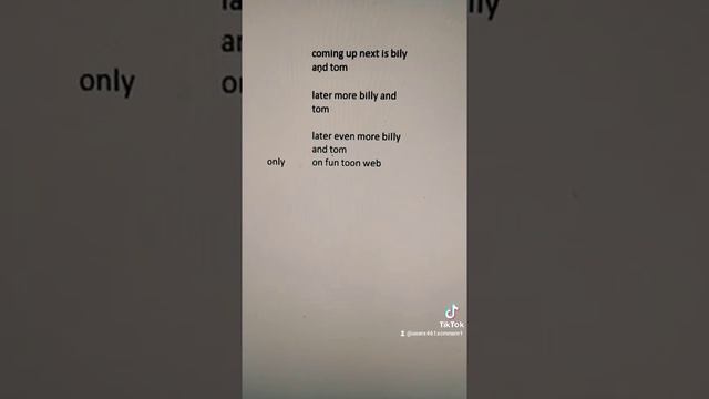 coming up next and later bumper billy and tom смотреть онлайн