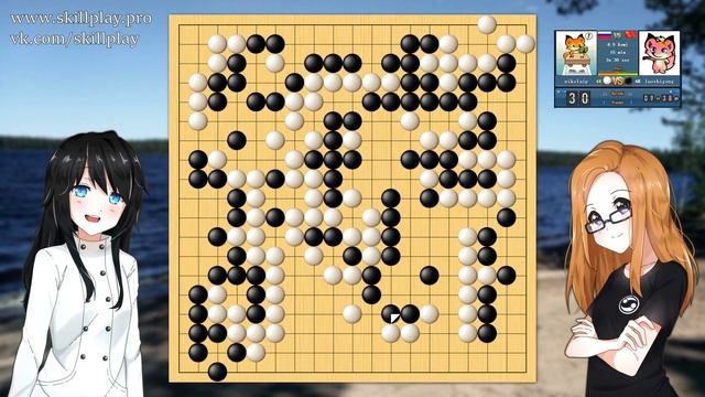 Играем в го онлайн #1 (4кю FGS) - Не пренебрегать ёсе смотреть онлайн