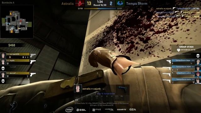 CS:GO - Astralis vs. Tempo Storm [Cache] - IEM Katowice 2016 - Group B смотреть онлайн
