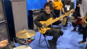 Bass Player Henrik Linder from Dirty Loops & friends-NAMM2020