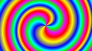 Color Changing Spiral 1 HOUR | Rainbow Color Changing Screen Video