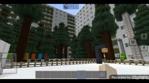Сальковая улица двор и территория школы в Minecraft