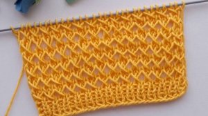 Легкий, ажурный узор спицами - Вязание спицами