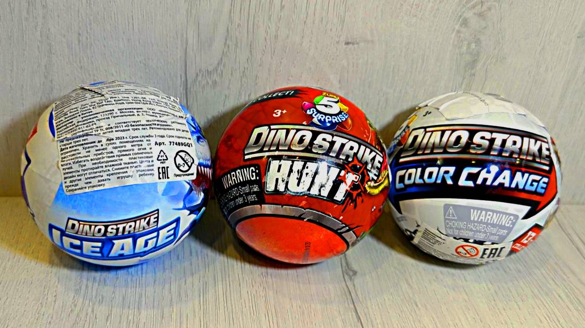 Dino Strike - открываем 3 шарика смотреть онлайн