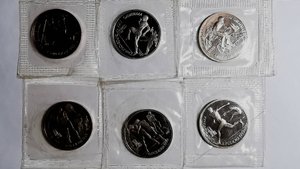 Набор монет СССР 1 рубль 1991 Барселона 6 монет