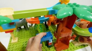 Увлекательная игра «Конструктор» Marble Run ASMR ☆ ASMR Динозавры, киты и слоны