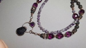 Аметистовые украшения для Натальи из Красноярска.  Серия 4.