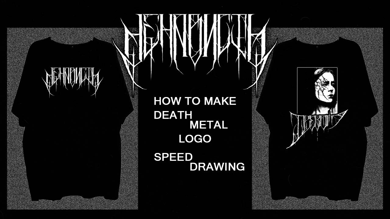Метал логотип | How to make death metal logo | Speed Drawing смотреть онлайн