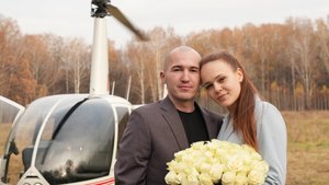 Аренда вертолета. Трансфер до Глемпинга и ужин в домике в лесу
