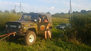 Уаз v8 по бездорожью