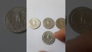 Серебро квотер сша 1961 1964 год .