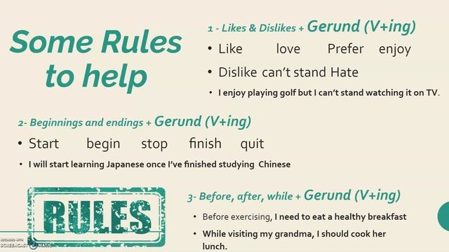 Verb Forms | Gerunds or Infinitive Verb 1? Grammar Tutorial IELTS review practice lesson ESL EFL смотреть онлайн