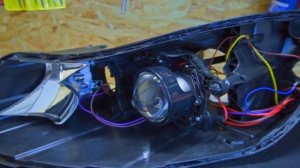 Octavia A5 с Bi-Led модулями / Установка Bi-Led в Octavia A5