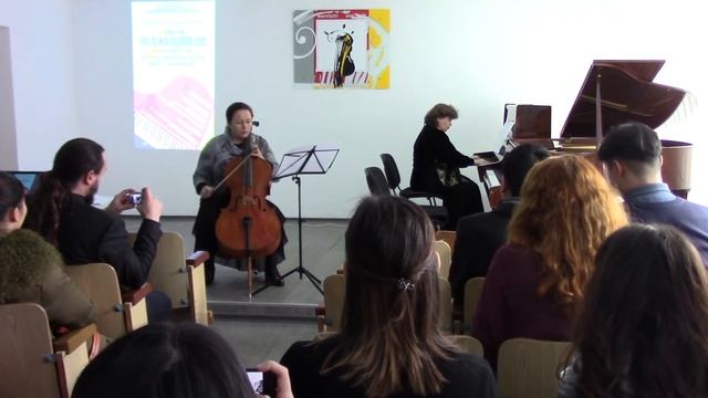 М. Букінік. "Гумореска" для віолончелі та фортепіано. Виконують Ольга Зав'ялова і Римма Сулім. смотреть онлайн