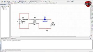 How to simulate a simple half-wave rectifier using Multisim | Introduction to Multisim 14.2