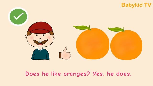 Does he like...? Yes, he does/ No, he doesn't. смотреть онлайн