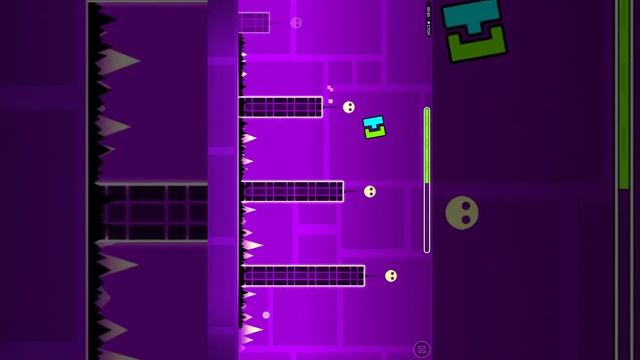 Прохождение первого уровня в игре Geometry dash lite