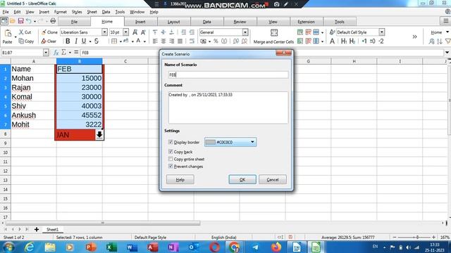 Scenario Manager in libreoffice calc | How to use the Scenario Manager function in Libreoffice calc