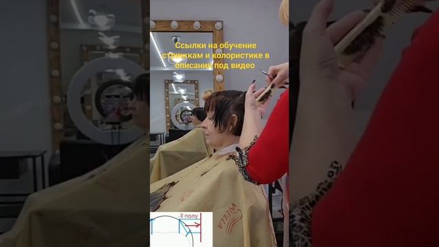 Объёмная стрижка #женскиестрижкиобучение #колористикадляпарикмахеров #колористикаснуля #женскиестриж