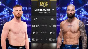 Бо Никал против Пола Крейга Полный бой - UFC 309